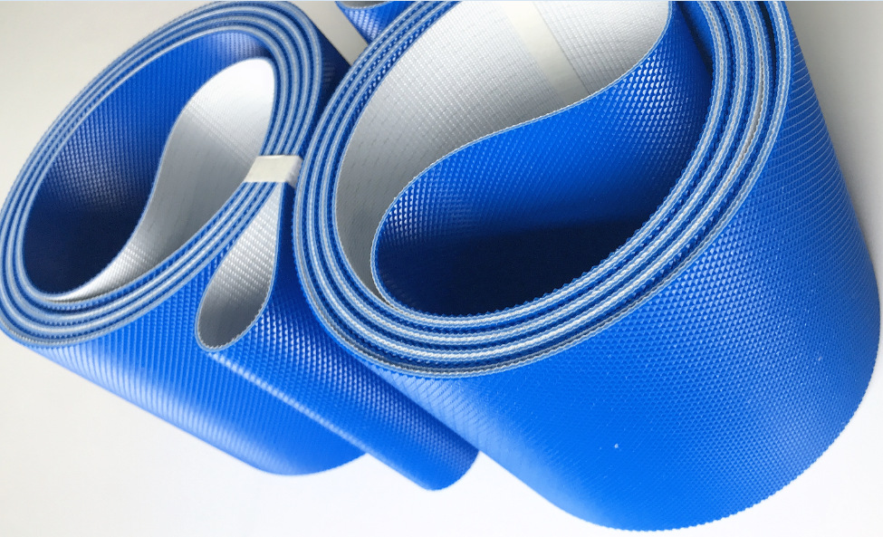 藍色食品級PVC磚石花紋輸送帶(圖5)